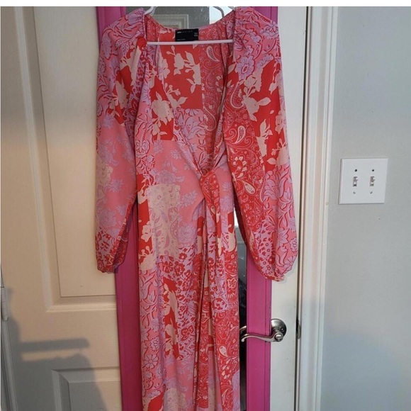 ASOS Multicolored Maxi Boho Dress size Medium - Picture 4 of 5
